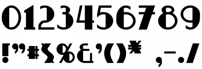 Broadmoor Bold Font OTHER CHARS