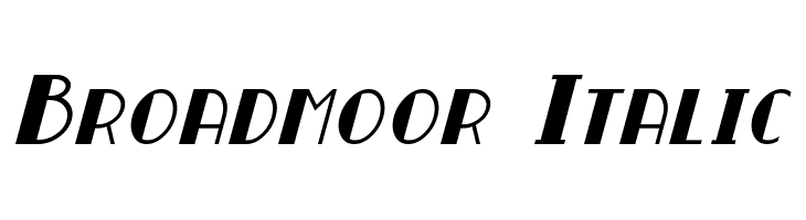 Broadmoor Italic لخطوط تنزيل