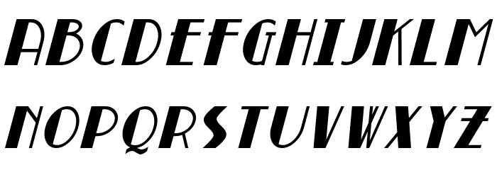 Broadmoor Italic Font LOWERCASE