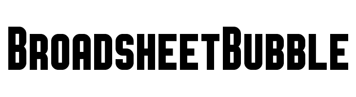 Broadsheet Bubble  les polices de caractères gratuit tlcharger