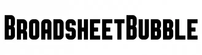 Broadsheet Bubble  لخطوط تنزيل