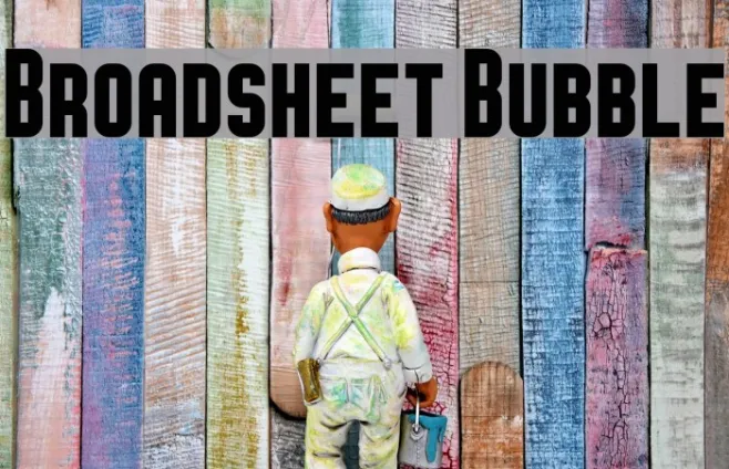 Broadsheet Bubble Example 3