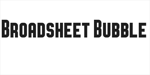 Broadsheet Bubble Logo