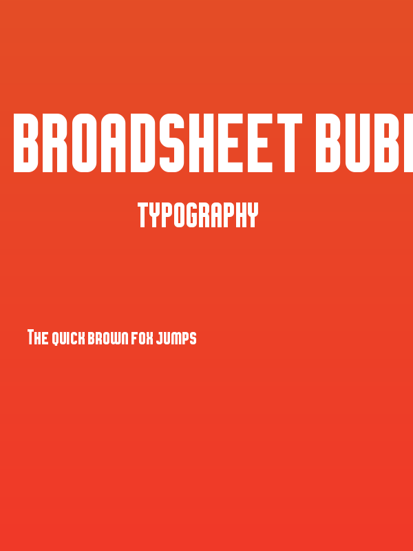 Broadsheet Bubble Poster