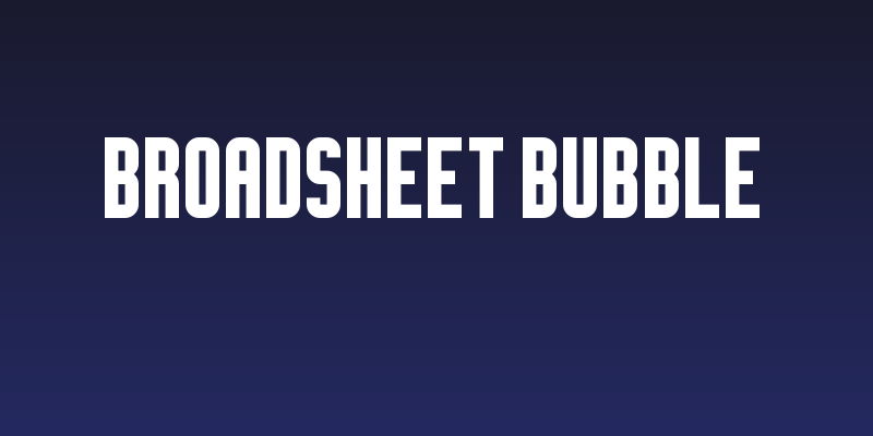 Broadsheet Bubble Social Header