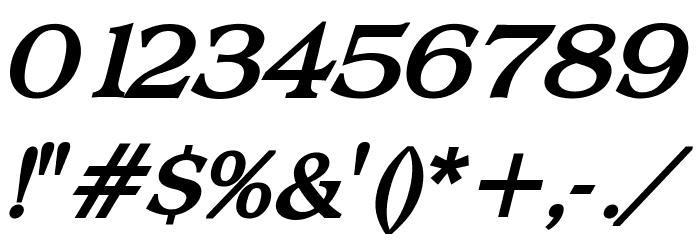 Broadsheet LDO Bold Italic Schriftart Anderer Schreiben