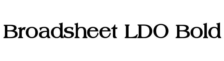 Broadsheet LDO Bold  フリーフォントのダウンロード