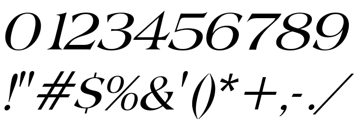Broadsheet LDO Italic Font OTHER CHARS