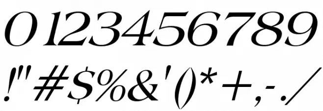 Broadsheet LDO Italic Font OTHER CHARS