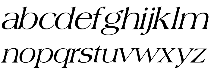 Broadsheet LDO Italic Font LOWERCASE