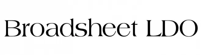 Broadsheet LDO  لخطوط تنزيل