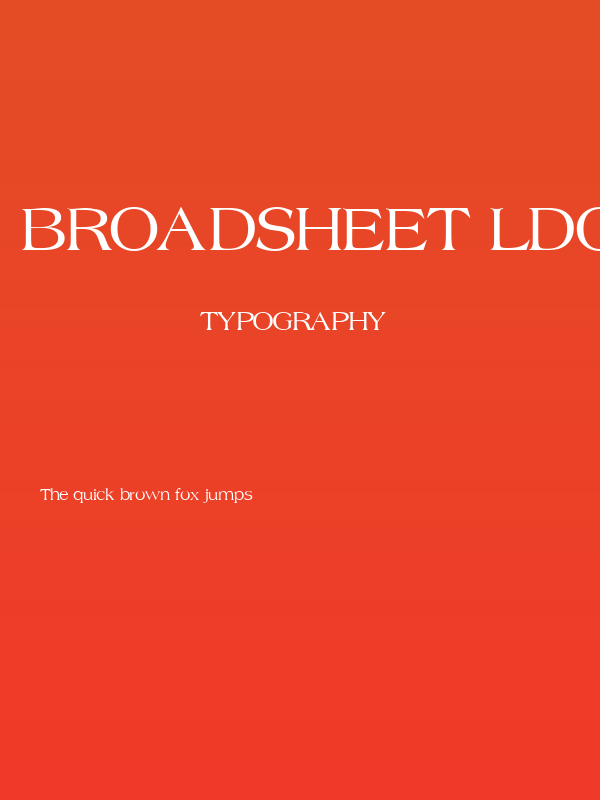 Broadsheet LDO Poster