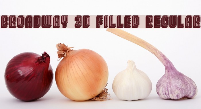 Broadway 3D Filled Regular Example 2