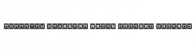 Broadway Capitals Light Negativ Regular  免费字体下载
