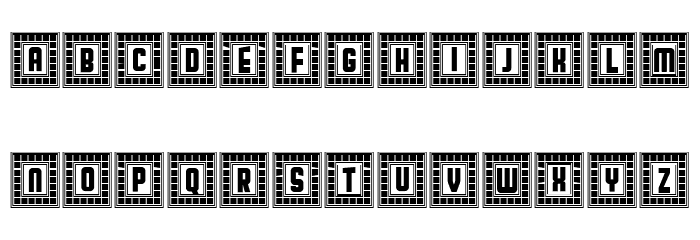 Broadway Capitals Light Negativ Regular Font OTHER CHARS