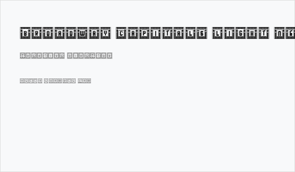 Broadway Capitals Light Negativ Regular Business Card