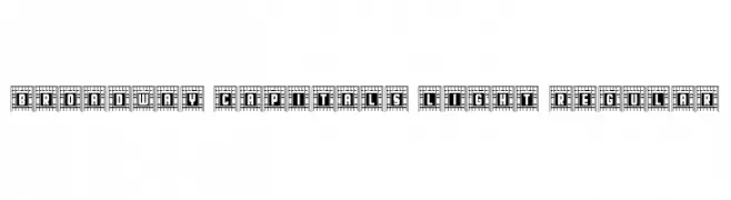Broadway Capitals Light Regular  免费字体下载