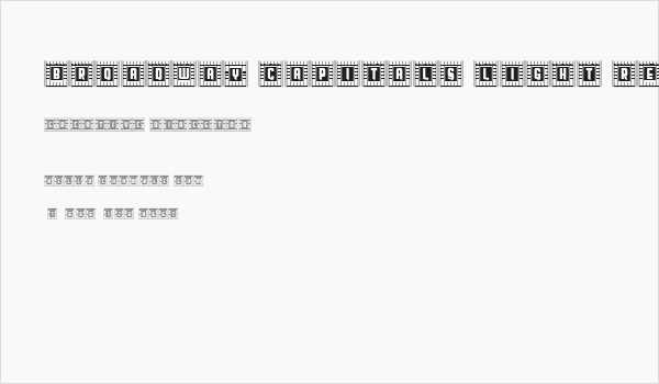 Broadway Capitals Light Regular Business Card