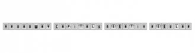 Broadway Capitals Negativ Regular  免费字体下载