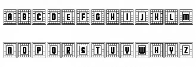 Broadway Capitals Negativ Regular Polices MAJUSCULES
