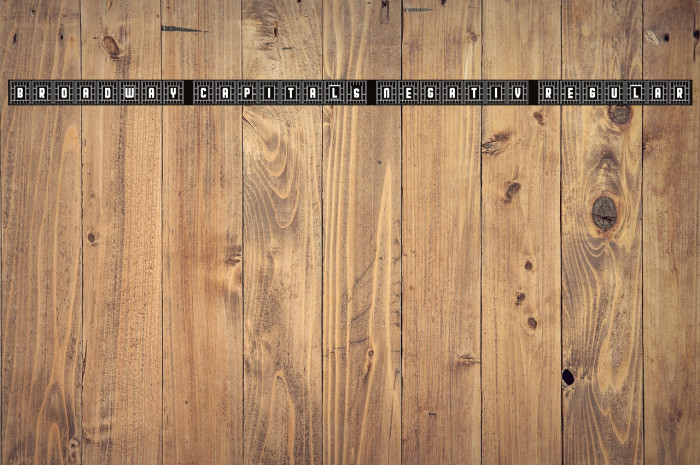 Broadway Capitals Negativ Regular Example 3