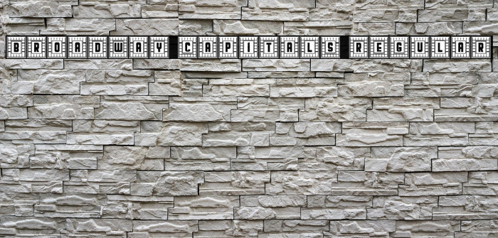 Broadway Capitals Regular Example 3
