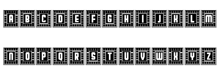 Broadway Capitals Regular Font LOWERCASE