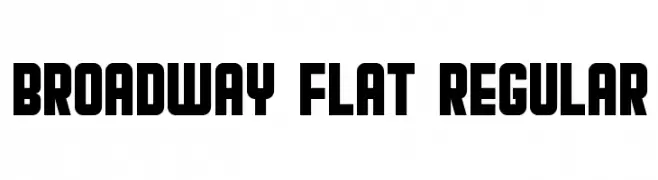 Broadway Flat Regular  لخطوط تنزيل