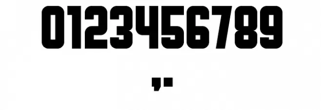 Broadway Flat Regular Font OTHER CHARS