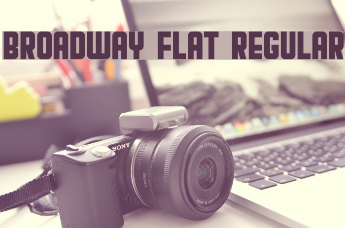 Broadway Flat Regular Font examples