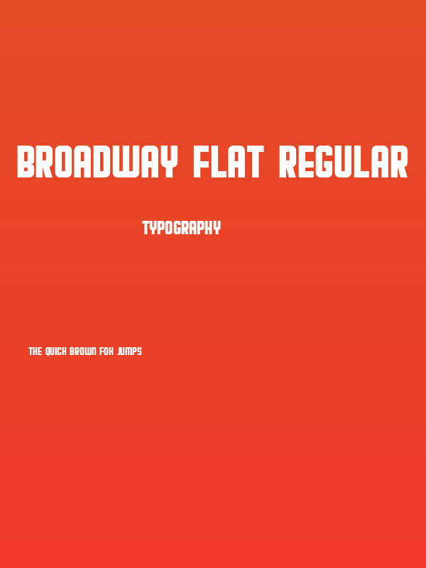 Broadway Flat Regular Poster