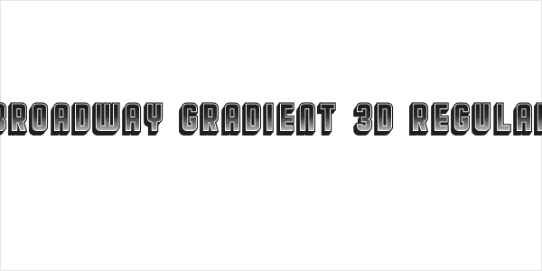 Broadway Gradient 3D Regular Logo