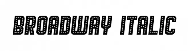 Broadway Italic  لخطوط تنزيل