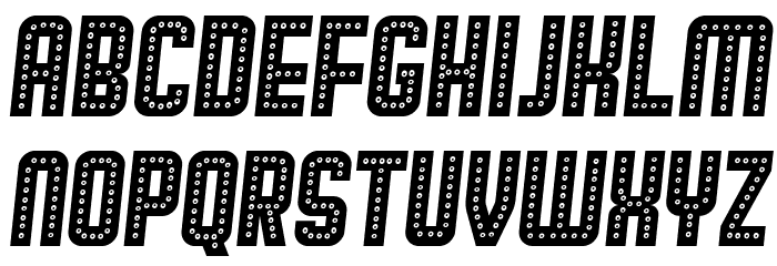 Broadway Italic Font LOWERCASE
