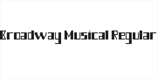 Broadway Musical Regular Logo