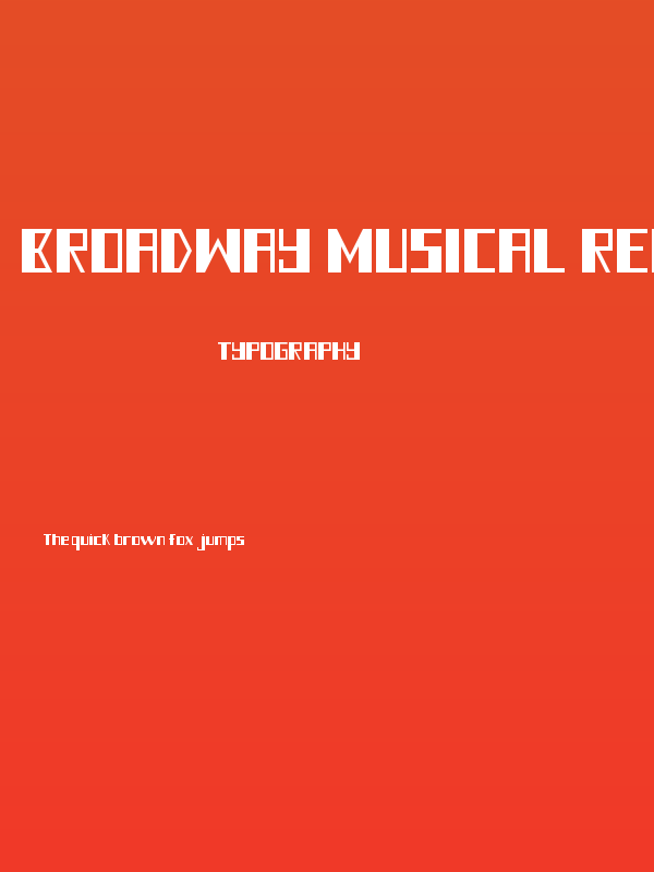 Broadway Musical Regular Poster