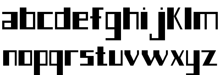 Broadway Musical Regular Font LOWERCASE