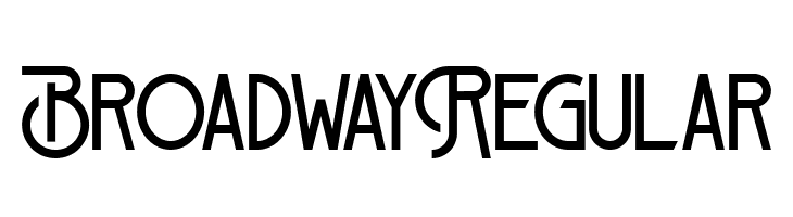 Broadway Regular  Free Fonts Download