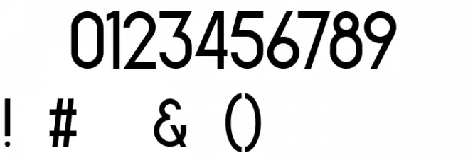 Broadway Regular Font OTHER CHARS