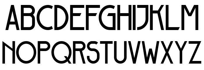 Broadway Regular Font LOWERCASE