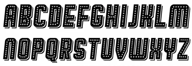 Broadway Shadow Italic خط أحرف كبيرة