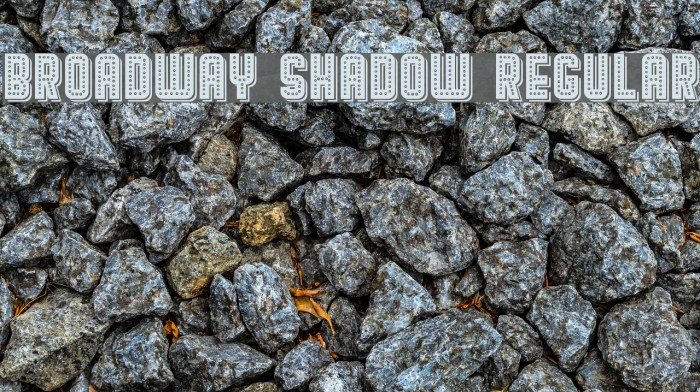 Broadway Shadow Regular Font examples