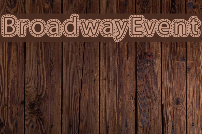 BroadwayEvent Font examples