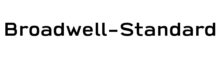 Broadwell-Standard  Descarca Fonturi Gratis