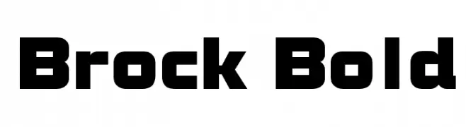 Brock Bold  नि: शुल्क फ़ॉन्ट्स डाउनलोड