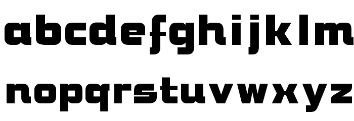 Brock Bold Font LOWERCASE