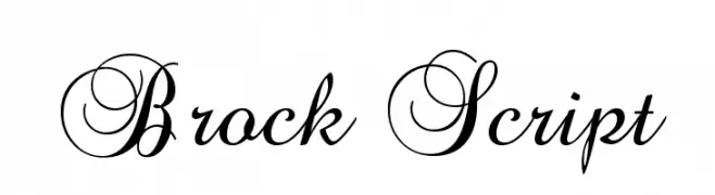 Brock Script  لخطوط تنزيل