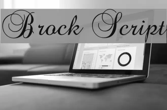 Brock Script Font examples