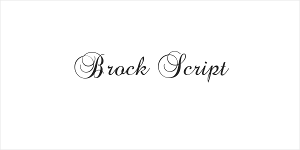 Brock Script Logo