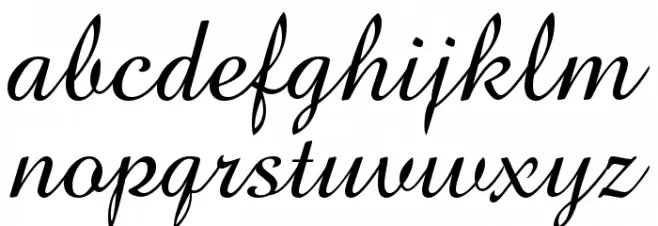 Brock Script Caratteri MINUSCOLO